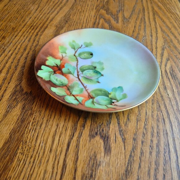 Hutchenreuther Selb Bavaria Handpainted Gold Trimmed Plate Cottagecore - Picture 3 of 13